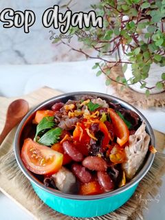 Foto resep Sop ayam kacang merah