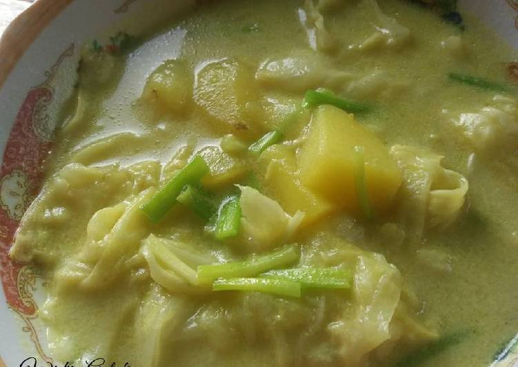 Resep Santan Kubis Kentang, Lezat