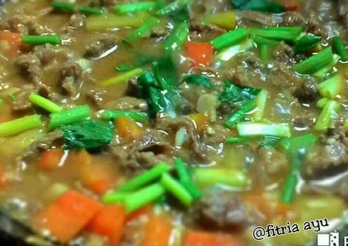 Semur daging mix sayur