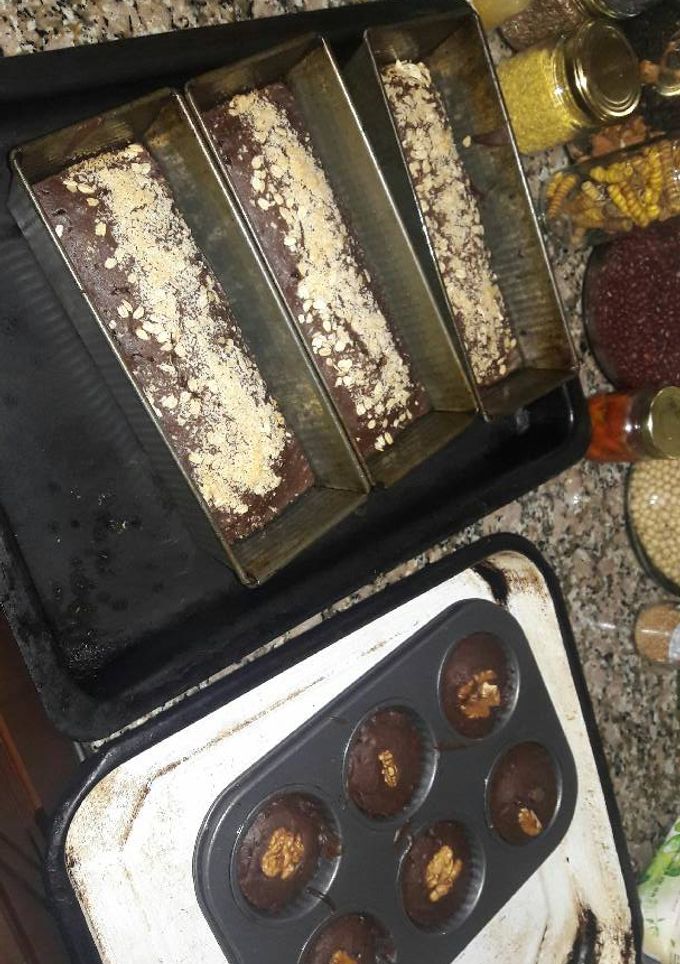 Una foto de Budín de chocolate Vegano