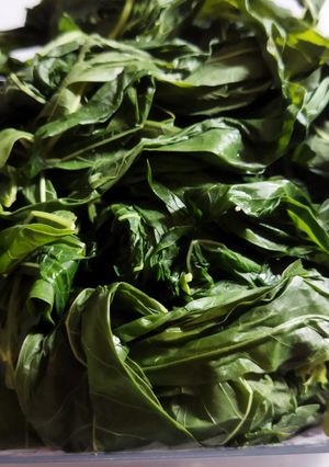 Foto resep Tips rebus daun singkong cepat & warnanya hijau fresh