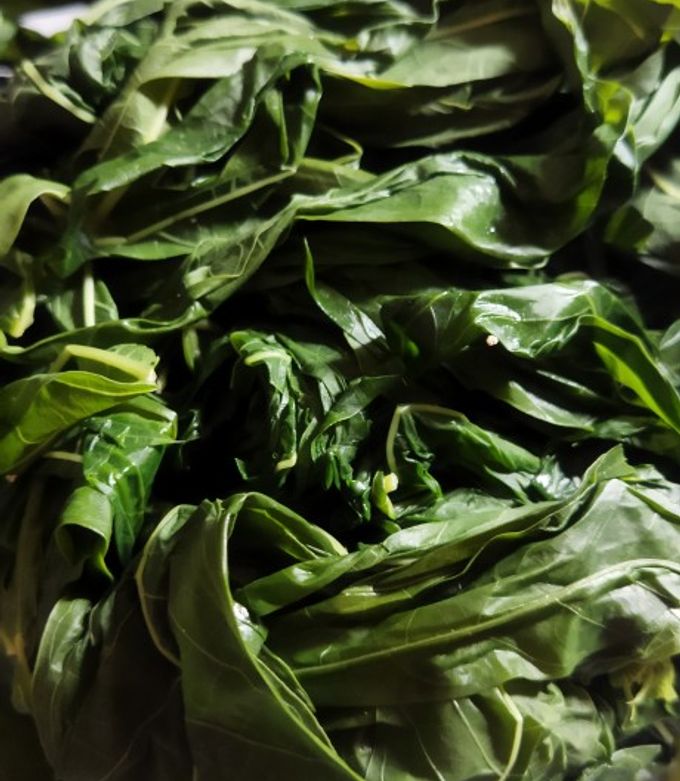 Foto resep Tips rebus daun singkong cepat & warnanya hijau fresh