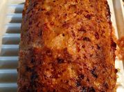 A picture of stuffed meatloaf
