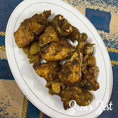A picture of Oven Roasted Black Pepper Chicken.