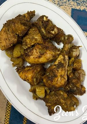 A picture of Oven Roasted Black Pepper Chicken.