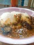 Swallow and okro soup