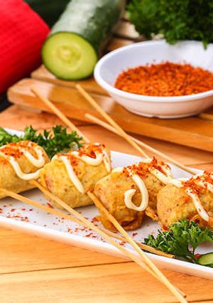 Foto resep Resep Sate Pangsit Sosis
