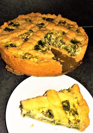 Quiche(Spenótos-juhtúrós pite recept) recept fotója