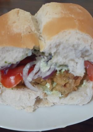 Una foto de Sándwich de pescado