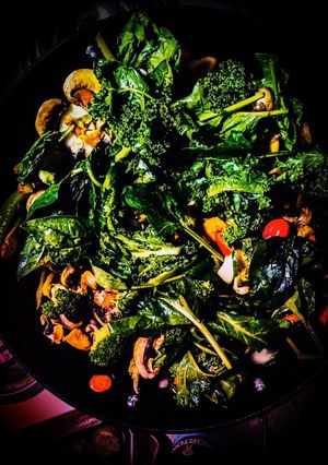 A picture of Kale & Spinach Stir Fry.
