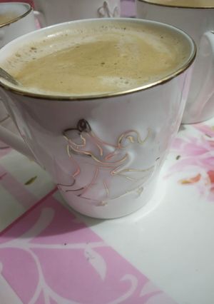 A picture of Dalgona coffee.