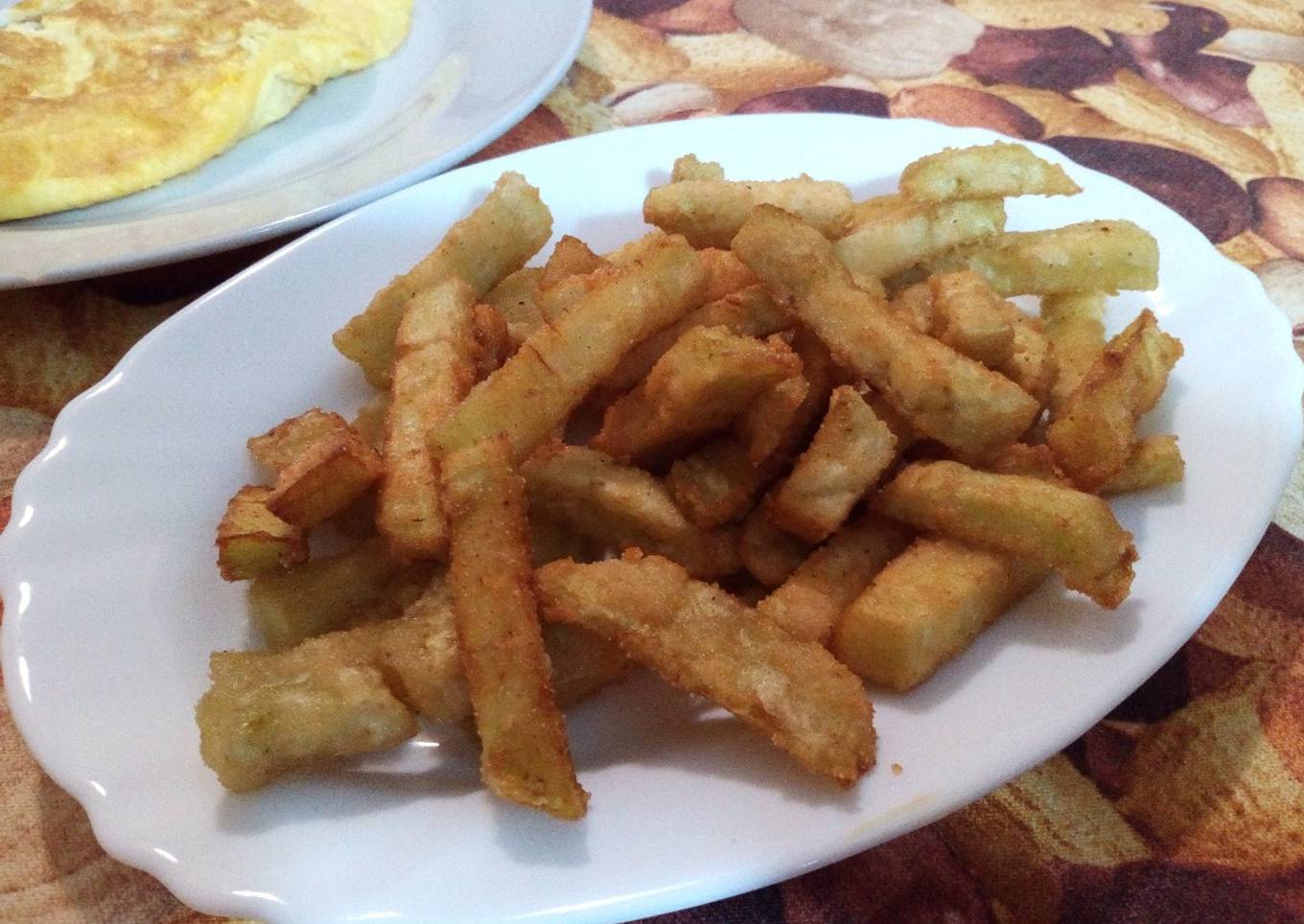Berenjenas disfrazadas de patatas fritas