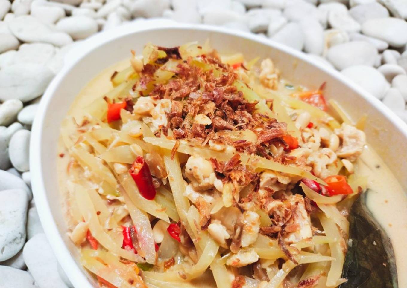 Sayur Lodeh Labu Siam dan Tempe Segar