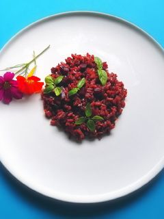 Una foto de Risotto Rojo