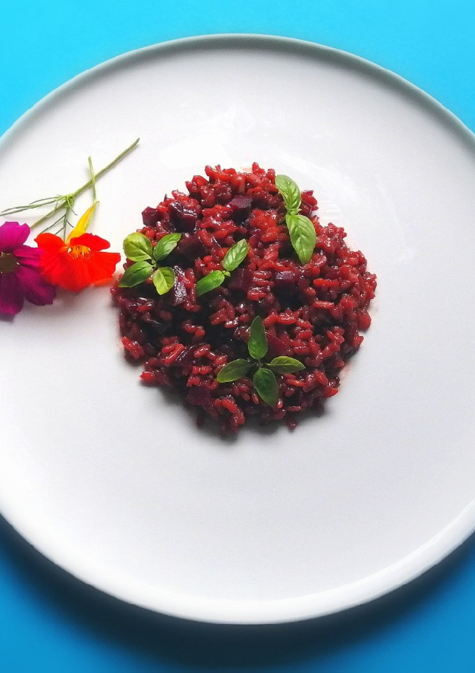 Una foto de Risotto Rojo