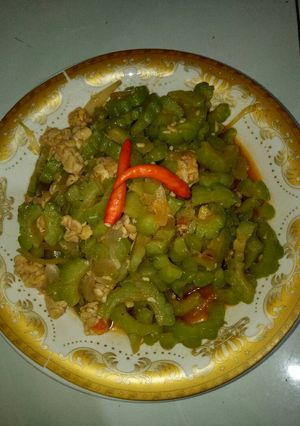 Foto resep Tumis sayur pare + tempe