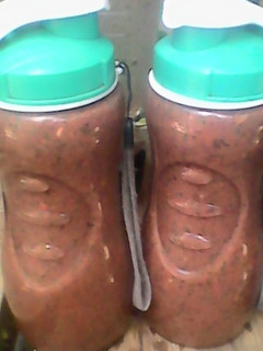 A picture of Amaranths and chaya smoothie.
