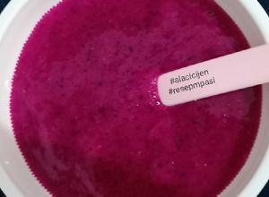 Foto resep Puree buah naga + asip