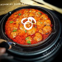 A picture of Kashmiri Dum Aloo.