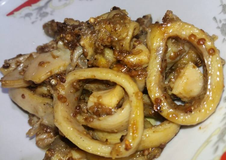 Batsus Goreng Simpel (Babat Usus)