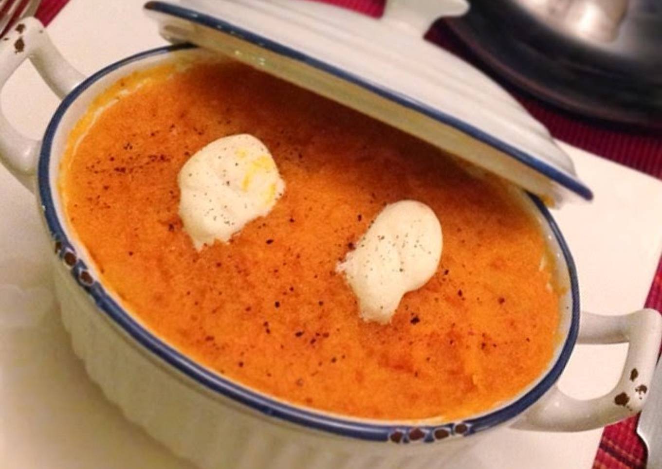 Cazuela de calabaza, choclo y miel