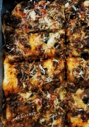 Foto resep Rendang Pizza