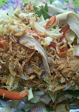 Hình của món Gỏi bao tử.