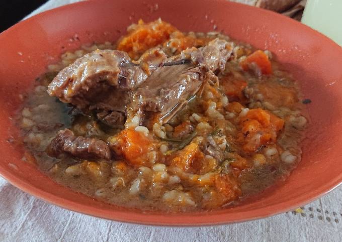 Pearl Barley And Lamb Stew