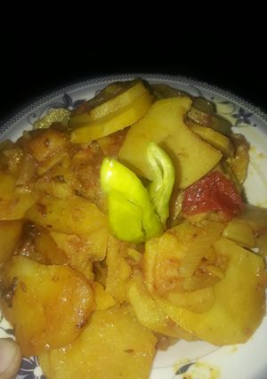 A picture of Alo ki bhujia.