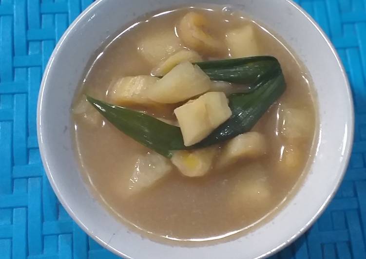 Kolak ketela pohong dan pisang