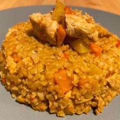 A picture of Bulgur with Chicken.