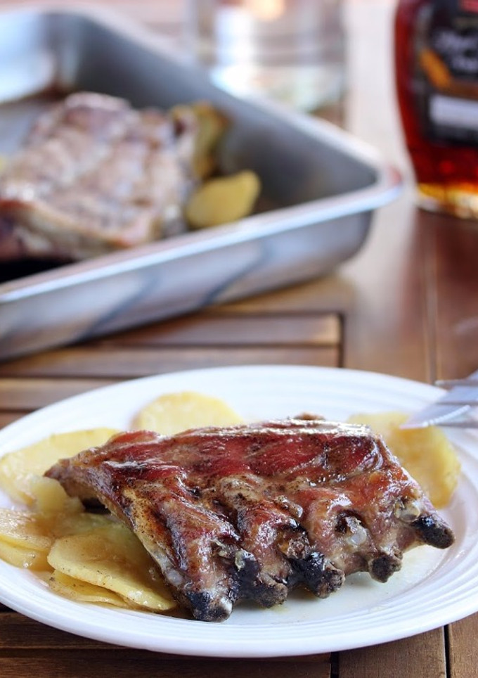 Una foto de Costillas al sirope de arce