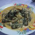Gulai daun singkong teri