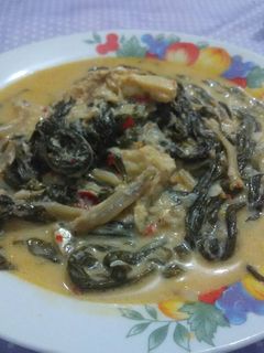 Foto resep Gulai daun singkong teri
