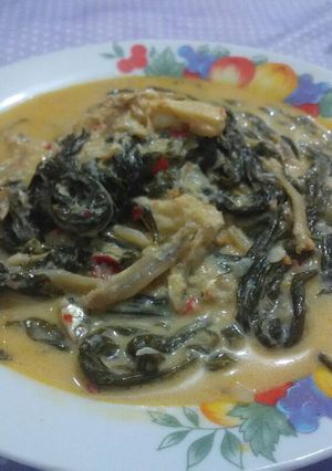 Foto resep Gulai daun singkong teri