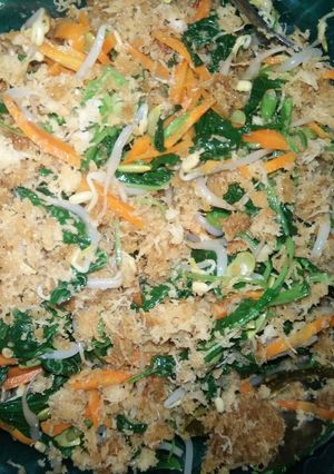 Foto resep Urap / gudangan bayam tanpa minyak hemat