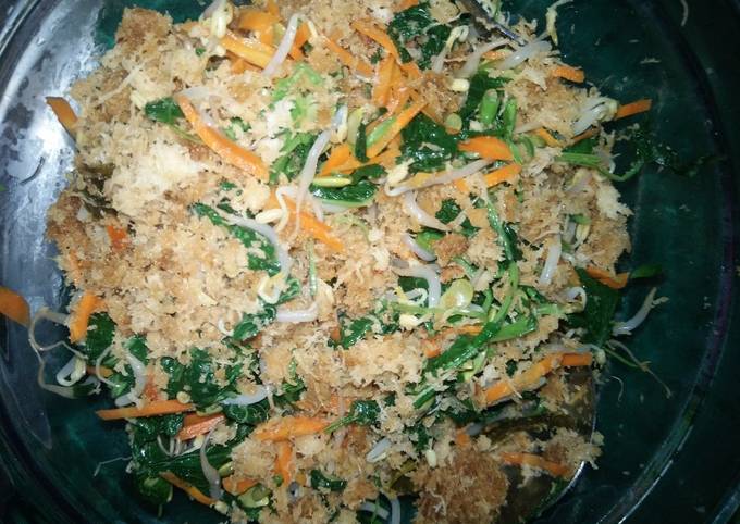 Wajib coba! Resep  bikin Urap / gudangan bayam tanpa minyak hemat  lezat