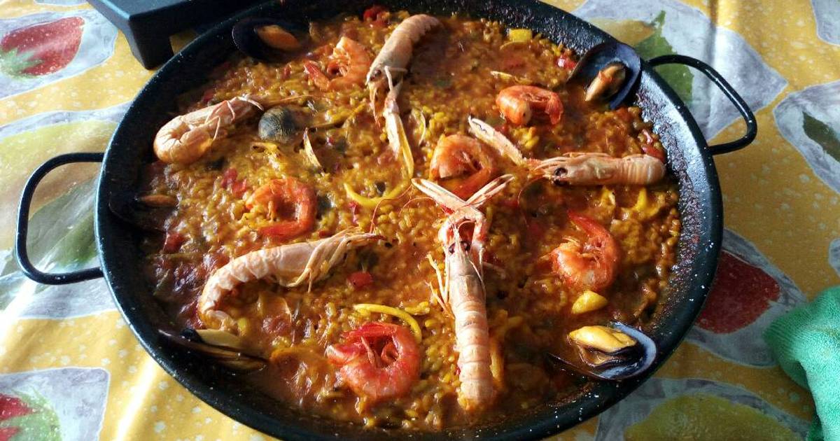 Paella de marisco Receta de alvaro_bcn Cookpad