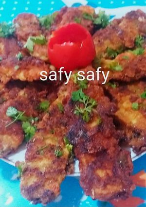 صورة لوصفة كوسة بانيه بالجبنة