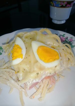 Una foto de Fideos al horno 🤤