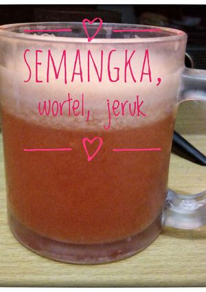 Foto resep Jus semangka, wortel, jeruk