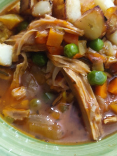 Una foto de Guiso vegano de yuba