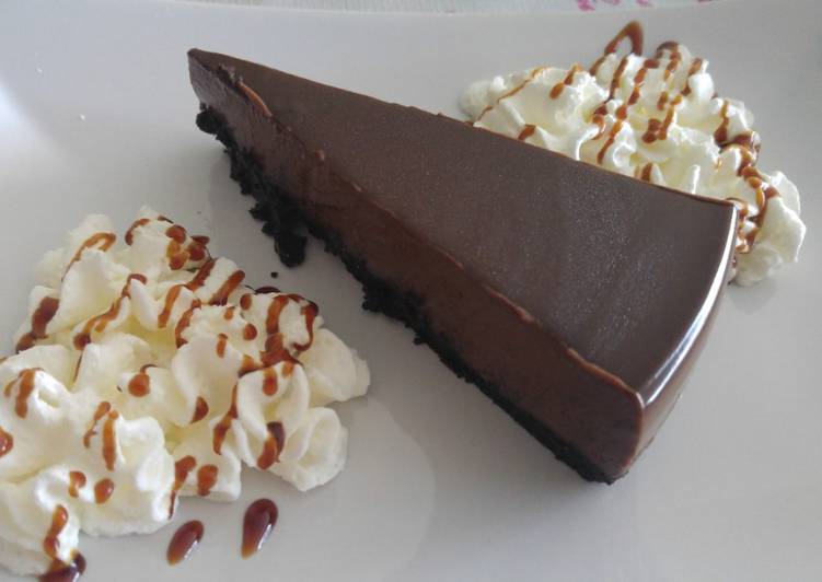 Tarta de queso al chocolate