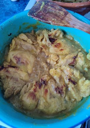 A picture of Mustard Chicken Thighs.