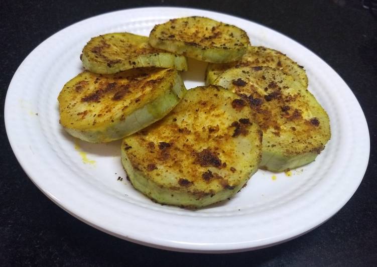 Recipe of Super Quick Homemade Bottle gourd lauki shallow fry