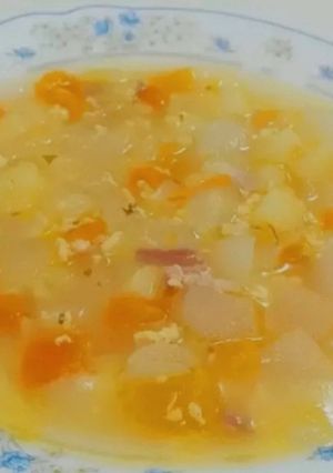 A picture of Vegetable soup.