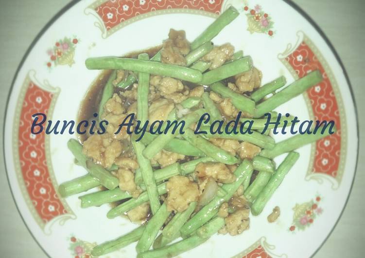 Buncis Ayam Lada Hitam