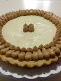 Tarta mousse de banana y dulce de leche