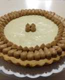 Tarta mousse de banana y dulce de leche