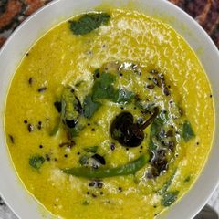 Uttrakhand’s Famous Chanchedu (Barnyard Millet khichadi with Buttermilk) A picture of Uttrakhand’s Famous Chanchedu (Barnyard Millet khichadi with Buttermilk).